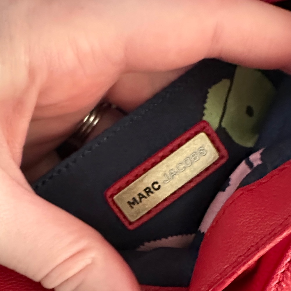 Marc Jacobs Red Leather Clutch - Picture 2 of 12